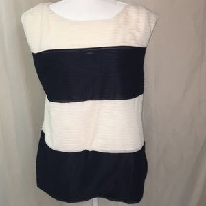 Ann Taylor sleeveless blouse size L